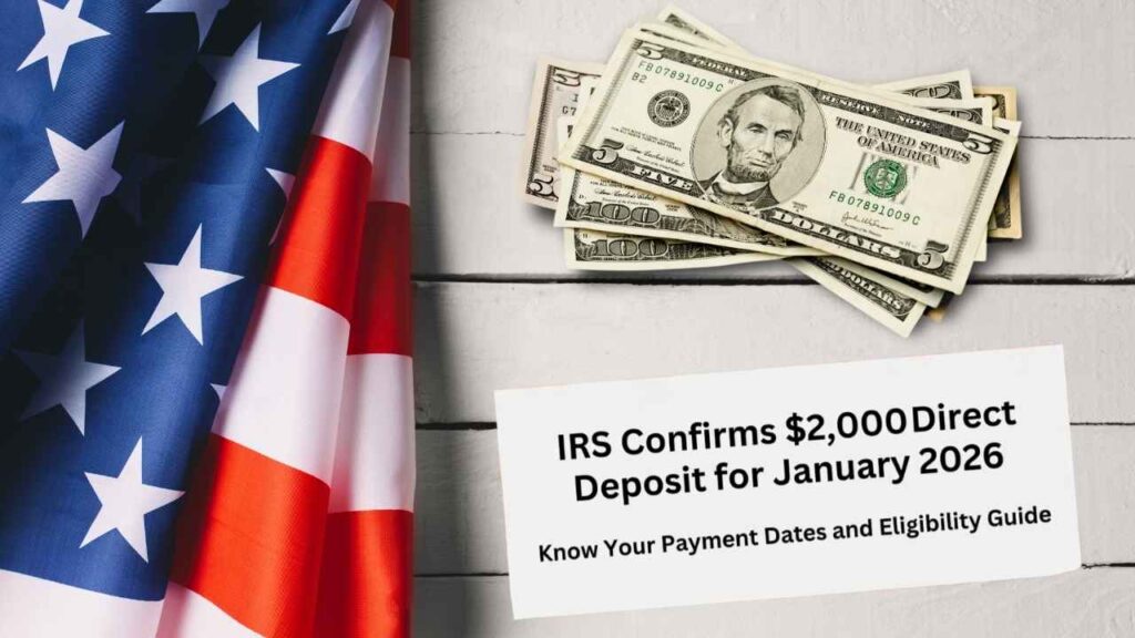 Depósito directo de $2,000 para ciudadanos estadounidenses en enero 2026: elegibilidad, fechas de pago e instrucciones del IRS